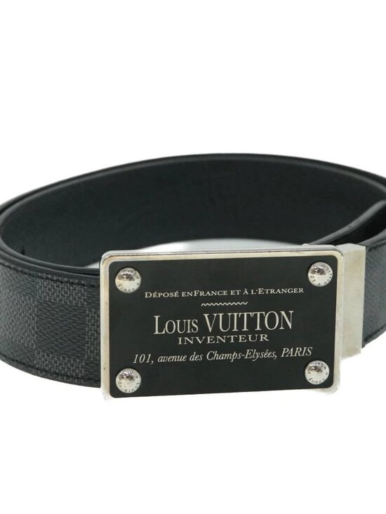 LOUIS VUITTON Damier Graphite Ceinture Inventeur Tour Belt main image 5